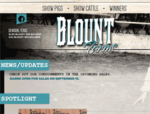 Tablet Screenshot of blountfarms.com